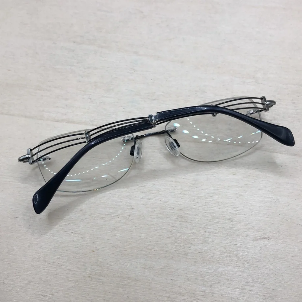 Charmant Line Art XL2075 Glasses FRAMES ONLY 51-17-135 Titan Japan Rimless